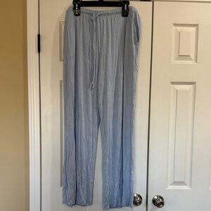 Posh Peanut Bamboo Light Blue Wide-Leg Pants